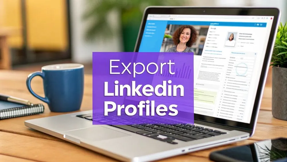 How to Export LinkedIn Profiles in One Click (A Recruiter's Guide)