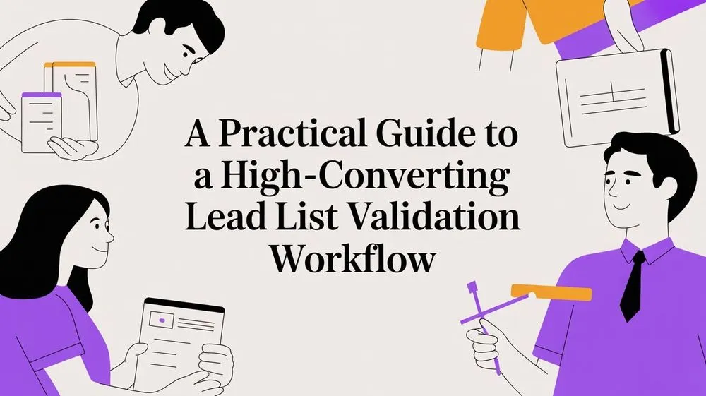 A Practical Guide to a High-Converting Lead List Validation Workflow